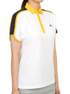 Golf Beatrix Short Sleeve Polo Shirt White - J.LINDEBERG - BALAAN 4