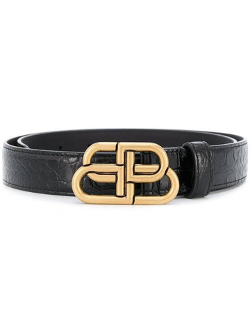 BALENCIAGA BB THIN BELT  2.5CM - BALENCIAGA - BALAAN 1