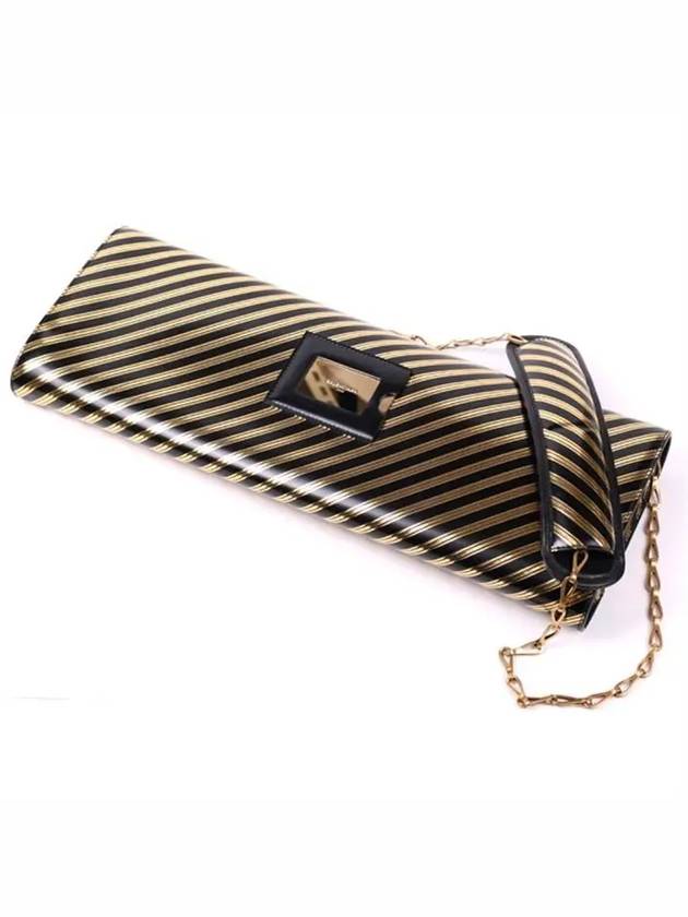 Striped leather clutch 444888 DK70M 1080 - BALENCIAGA - BALAAN 2