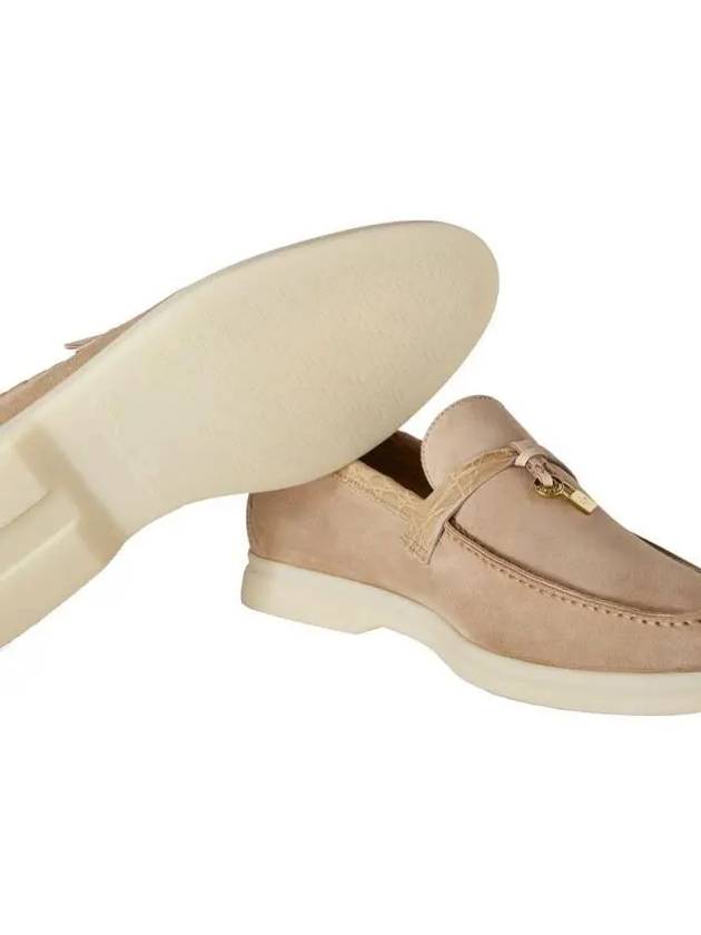 Summer Charm Walk Suede Loafers Sand Stone - LORO PIANA - BALAAN 5