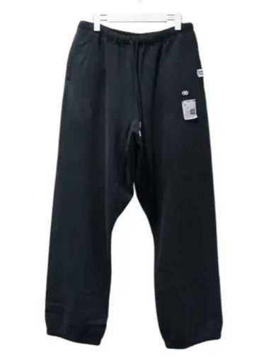 J13PT724 BLACK logo patch sweat pants - MIHARA YASUHIRO - BALAAN 1