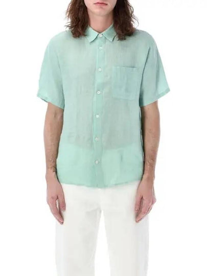 Bellini Linen Short Sleeve Shirt Green - A.P.C. - BALAAN 2