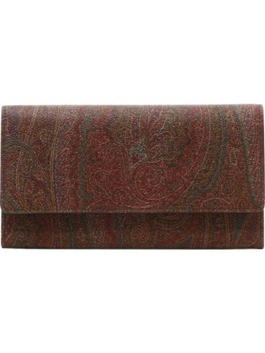 Paisley Strap Long Wallet Brown - ETRO - BALAAN 1