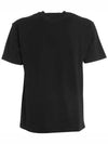 Logo Patch Short Sleeve T-Shirt Black - STONE ISLAND - BALAAN 4