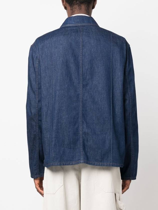 Pocket Workwear Denim Jacket Navy - LOEWE - BALAAN 10