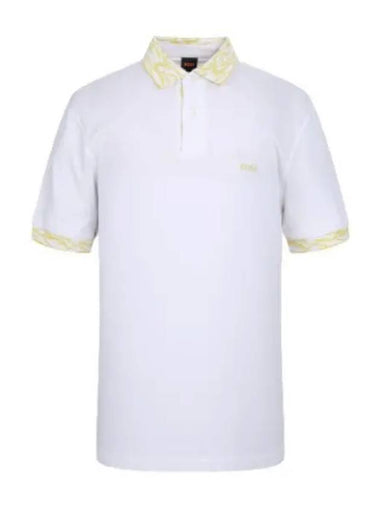 Boss Season Pattern Short Sleeve Polo Shirt - HUGO BOSS - BALAAN 1