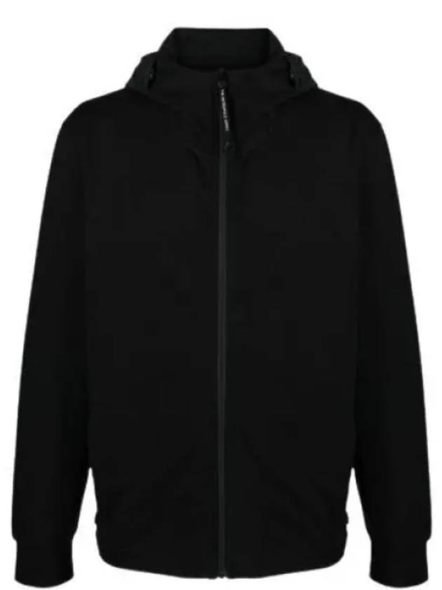 Metropolis Series Stretch Fleece Mixed Hooded Jacket Black - CP COMPANY - BALAAN 2