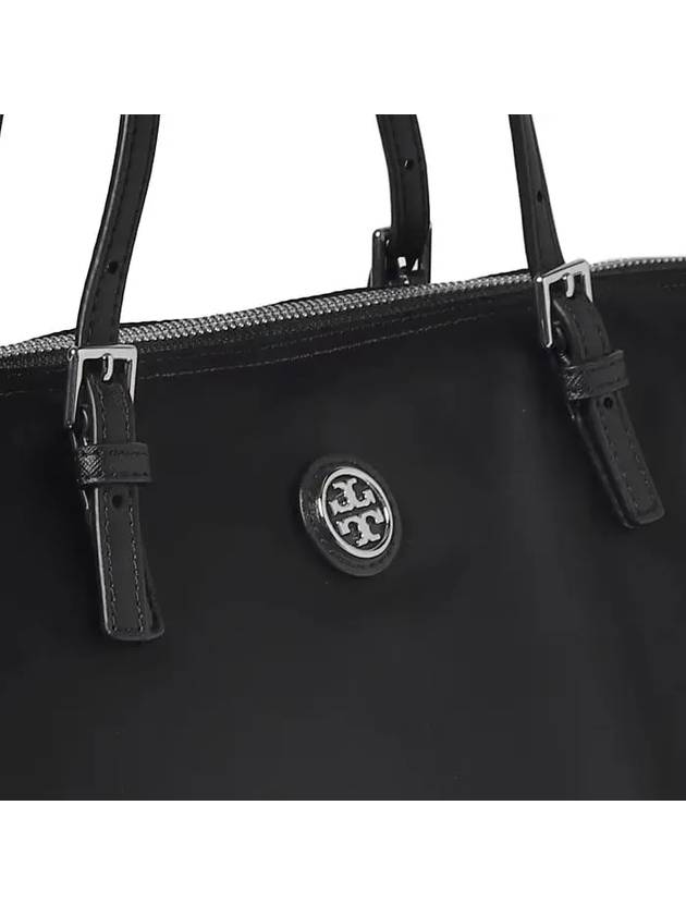 Silver logo nylon cross shoulder bag black 85063 - TORY BURCH - BALAAN 8