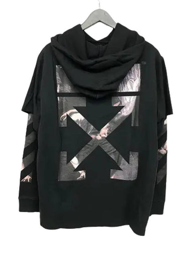 Caravaggio Arrow Double Hoodie Black - OFF WHITE - BALAAN 1