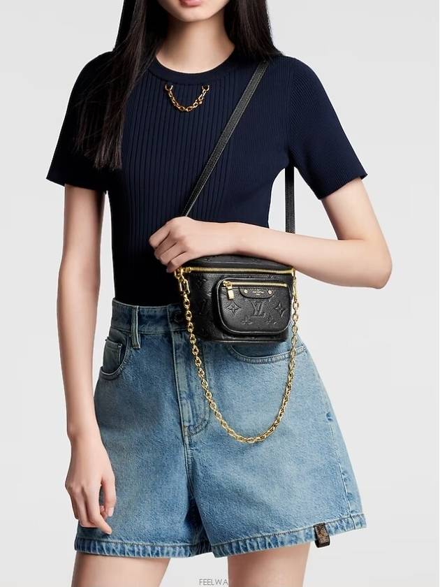 Mini Bumbag Shoulder Bag Black - LOUIS VUITTON - BALAAN 4