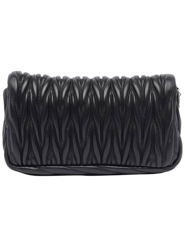 Matelasse Nappa Leather Logo Mini Bag Black - MIU MIU - BALAAN 4