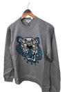 5SW088 4XG 95 Tiger Sweatshirt Gray - KENZO - BALAAN 2