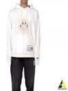 Smile Print Cotton Hoodie White - MIHARA YASUHIRO - BALAAN 2