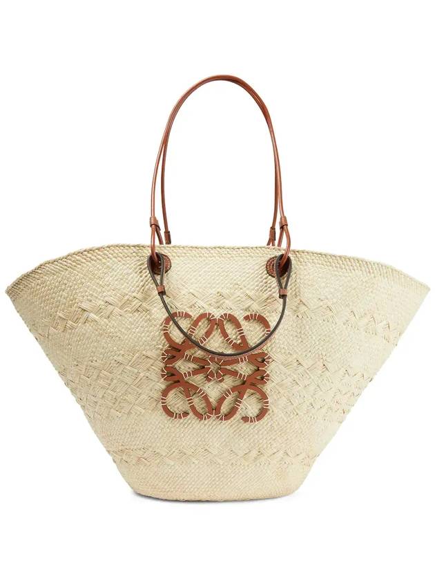 Anagram large raffia tote bag - LOEWE - BALAAN 1