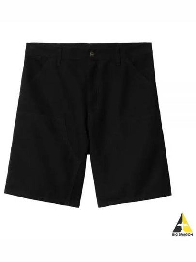 Double Knee Shorts Black - CARHARTT WIP - BALAAN 2