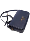 Vitello Phoenix Cross Bag Navy - PRADA - BALAAN 6