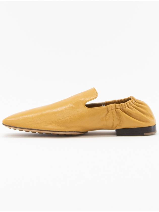 Men's Crunch Square Toe Loafers Yellow - BOTTEGA VENETA - BALAAN 5