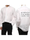 Back Logo Over Long Sleeve Shirt White - GIVENCHY - BALAAN 2