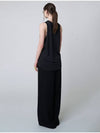 AU41PT09 Pleated wide pants_black - ATHPLATFORM - BALAAN 8