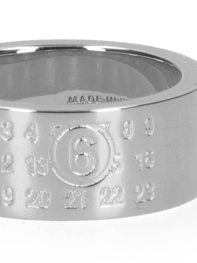 Men's Numeric Minimal Signature Ring Silver - MAISON MARGIELA - BALAAN 4