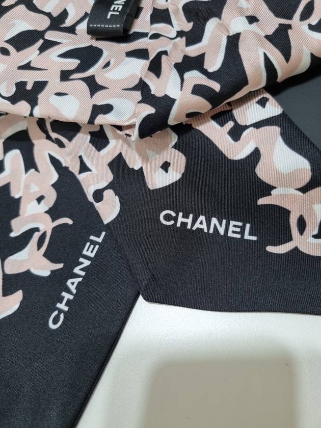 silk scarf hair chouchou pink - CHANEL - BALAAN 4