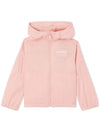 Kids Logo Hooded Jacket Pink 8047984 - BURBERRY - BALAAN 1