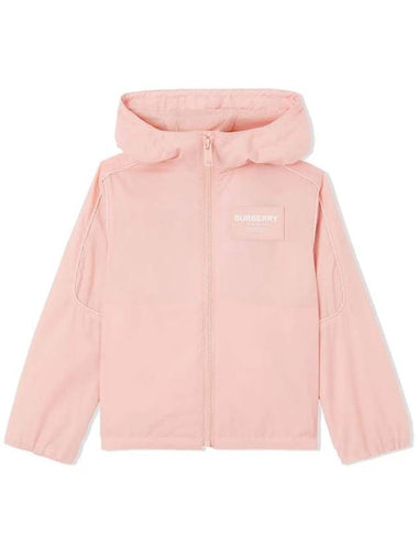 Kids Women s Logo Hooded Jacket Pink 8047984 - BURBERRY - BALAAN 1