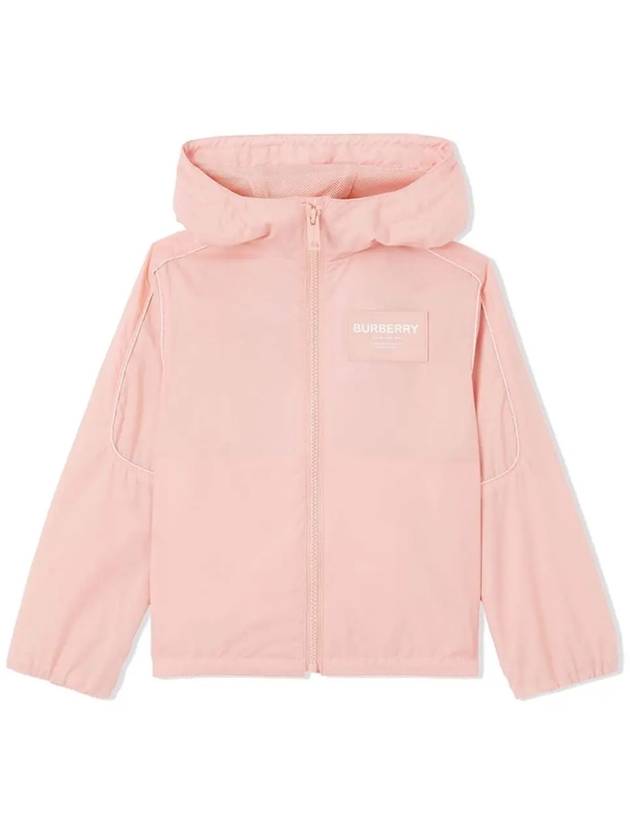 Kids Logo Hooded Jacket Pink 8047984 - BURBERRY - BALAAN 1