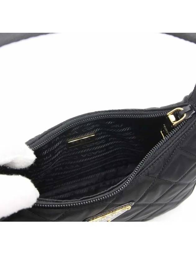 Nylon Quilted Hobo Tote Bag Black - PRADA - BALAAN 9