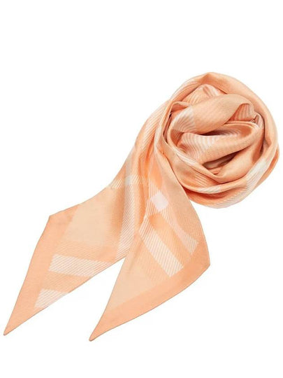 Check Skinny Silk Scarf Pink - BURBERRY - BALAAN 2