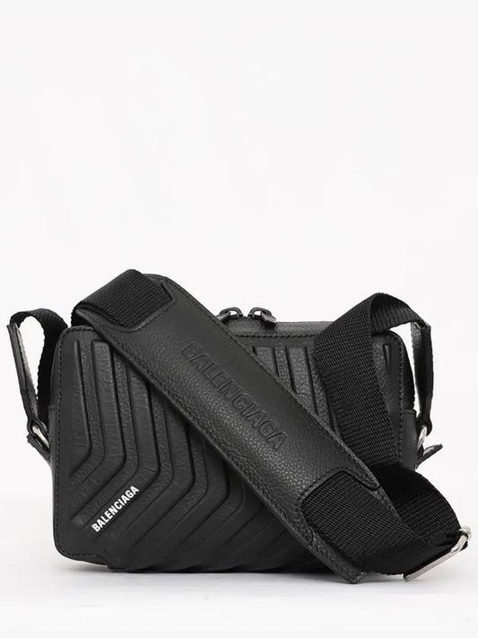 Logo Leather Car Camera Cross Bag Black - BALENCIAGA - BALAAN 2