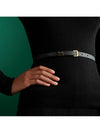 Women's Pop H 15 Leather Belt Black - HERMES - BALAAN.