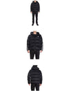 Men's SANBESAN Down Short Padded Jacket Black - MONCLER - BALAAN.