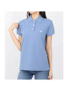 Baby Fox Patch Regular Polo Shirt Blue - MAISON KITSUNE - BALAAN 1