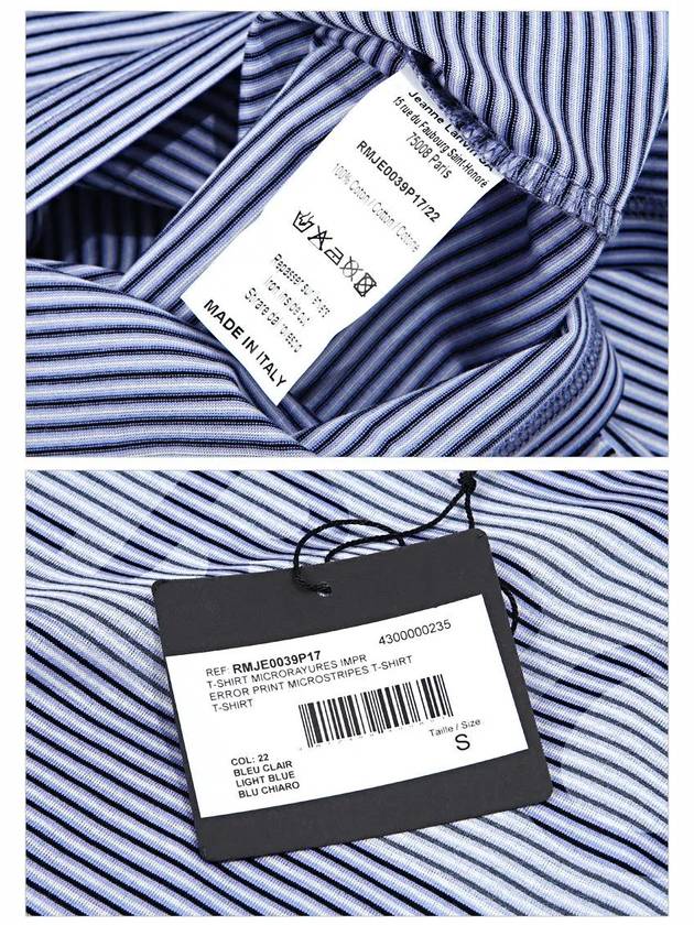 Striped round tshirt JE0039P17 22 - LANVIN - BALAAN 6