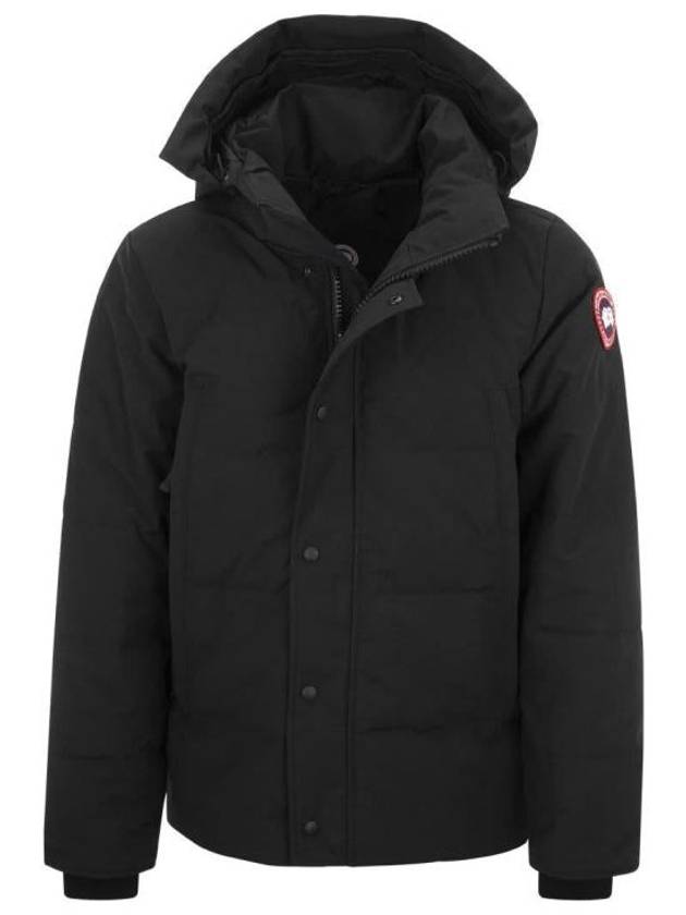 Wyndham Logo Patch Padding Black - CANADA GOOSE - BALAAN 2