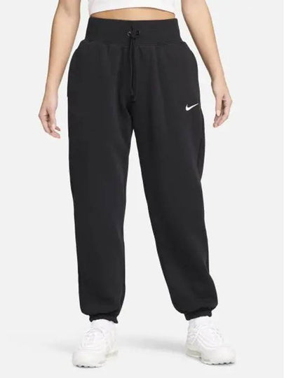 Phoenix Fleece High Waist Track Pants Black - NIKE - BALAAN 2