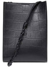 Tangle Small Leather Cross Bag Black - JIL SANDER - BALAAN 4