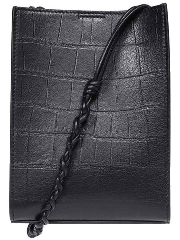 Tangle Small Leather Cross Bag Black - JIL SANDER - BALAAN 4