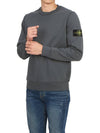 Compass Patch Crew Neck Sweatshirt Grey - STONE ISLAND - BALAAN 6