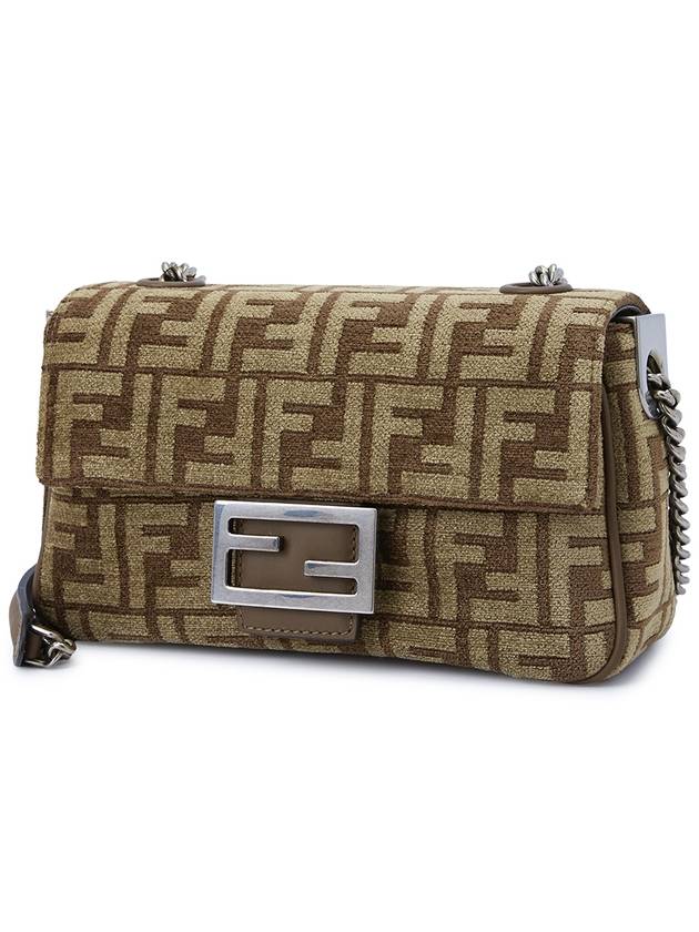 Baguette Chain Medium Shoulder Bag Brown - FENDI - BALAAN 3