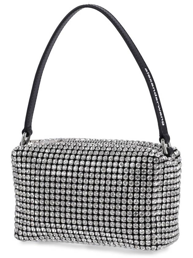 Heiress Crystal Mesh Pouch Bag Black White - ALEXANDER WANG - BALAAN 3