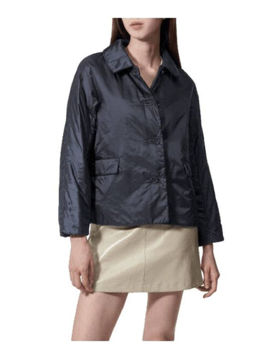 Greens Water Repellent Jacket Blue - MAX MARA - BALAAN 1