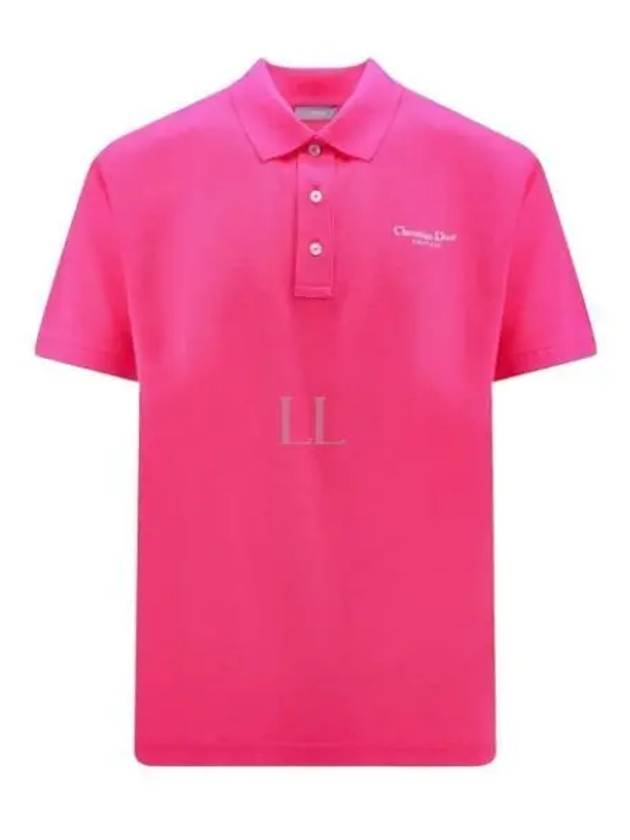 Couture Polo Shirt Fluorescent Pink - DIOR - BALAAN 2