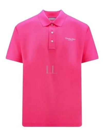 Couture Polo Shirt Fluorescent Pink - DIOR - BALAAN 2