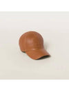 Nappa Leather Ball Cap Brown - MIU MIU - BALAAN 2