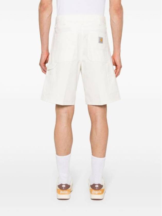 Double Knee Shorts White - CARHARTT WIP - BALAAN 6