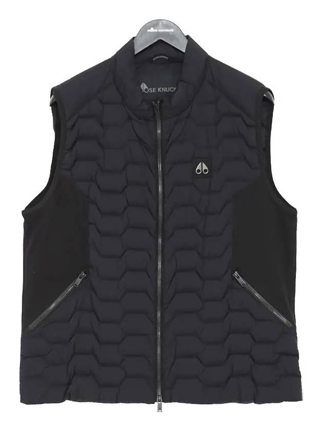 Granite Hybrid Down Vest Black - MOOSE KNUCKLES - BALAAN 4