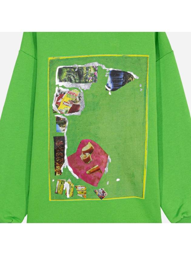 Printed hooded sweatshirt hoodie green FN WN SWEA000197 - ACNE STUDIOS - BALAAN 3