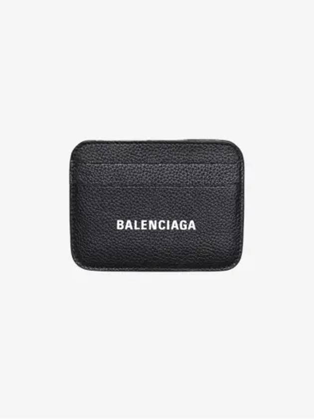 Cash Logo 2 Fold Card Wallet Black - BALENCIAGA - BALAAN 2